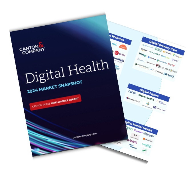 Digital Health Market Snapshot brochure mockup